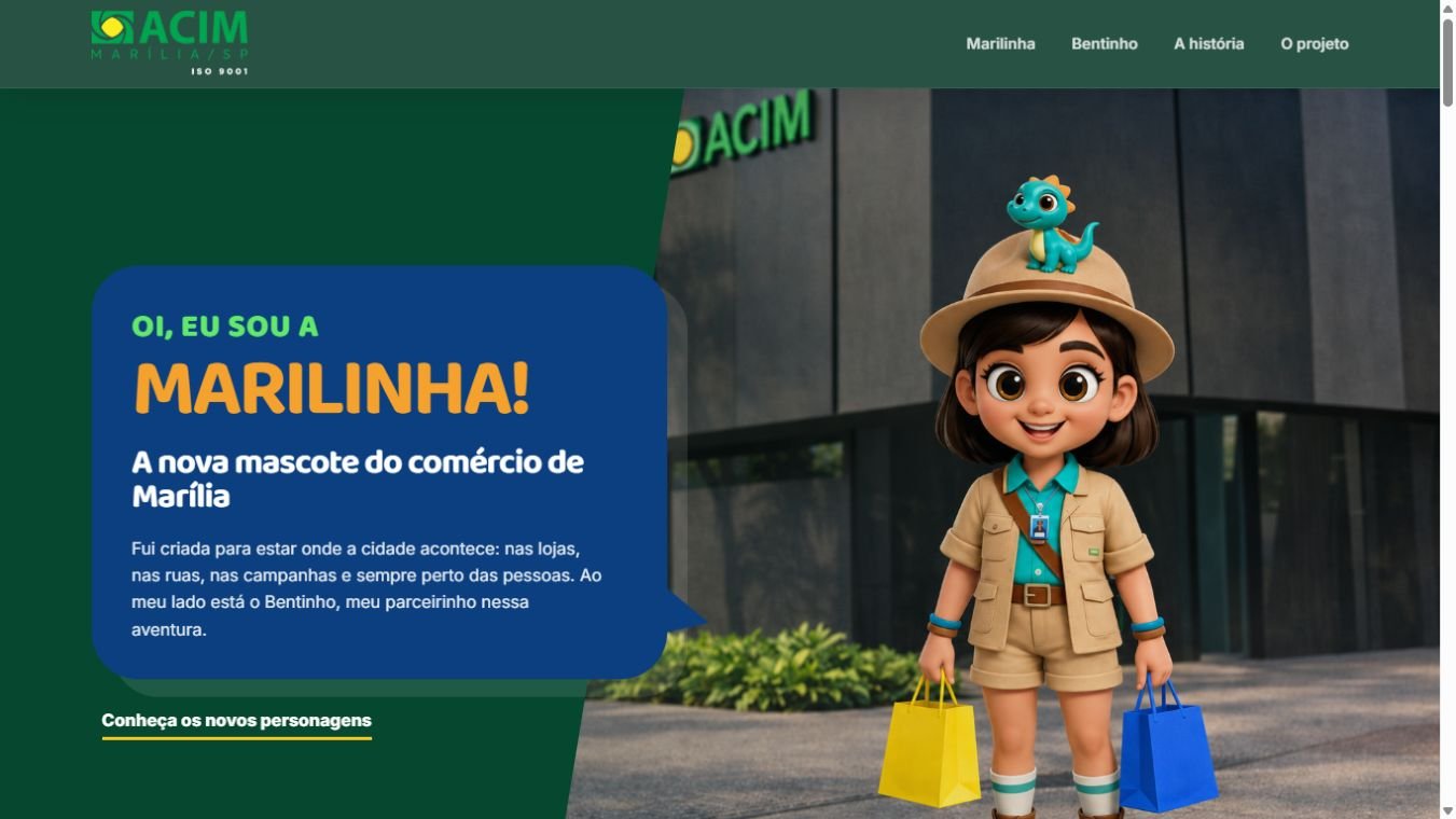 Preview do site Marilinha e Bentinho